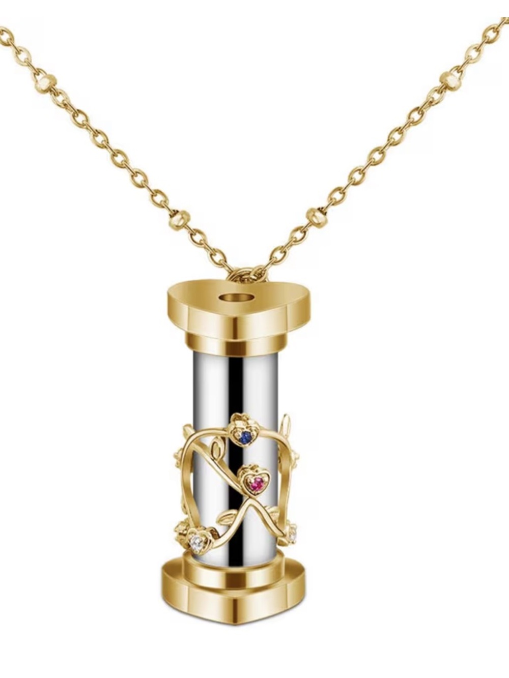 Gonetre Mini Kaleidoscope pendant Necklace